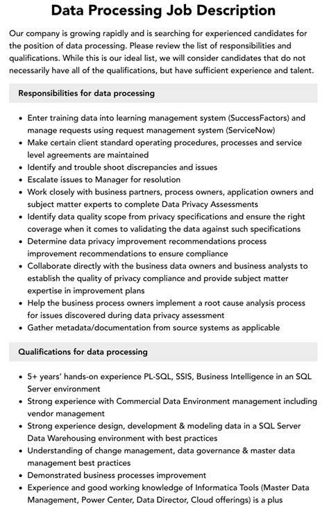 Image result for What Is Data Processing Job