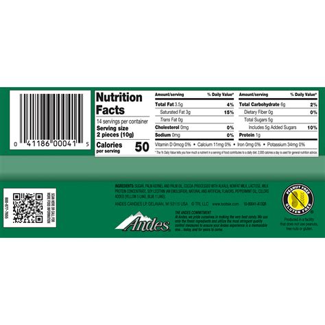 Andes Crème de Menthe Thins (4.67 oz. / 28 ct. Box) – Tootsie Roll