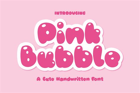 Girly Bubble Fonts
