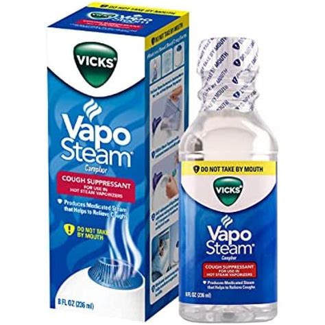 Vicks VapoSteam Medicated Liquid with Camphor, a Cough