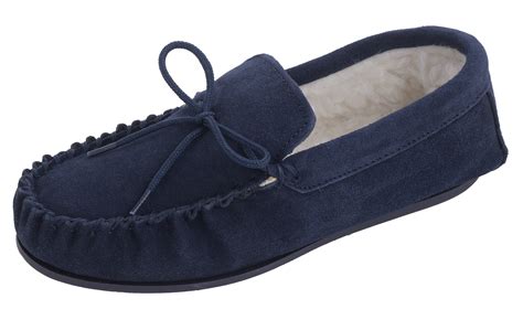 Mens Sheepskin Moccasin Slippers With Hard Sole at JENENGE blog
