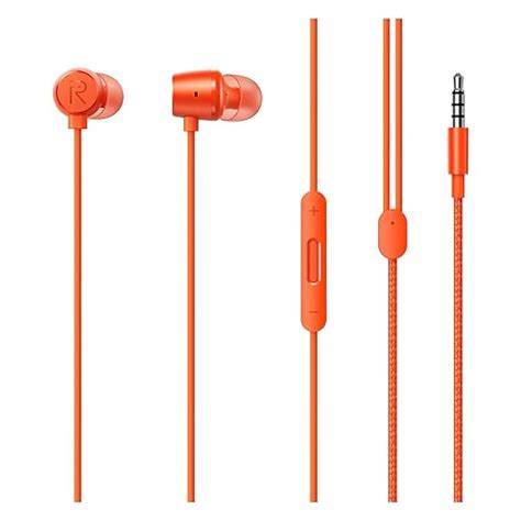 realme Buds 2 Wired in Ear Earphones with Mic (Orange) : Amazon.in ...