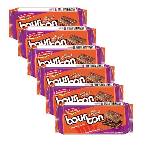 Buy BRITANNIA Bourbon the Original - Choco Creme Biscuits 3.42oz (97g ...
