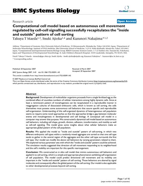 Image result for Cell Sorting Computational Model