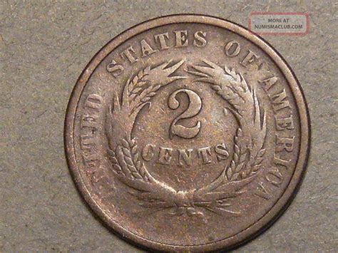 1864 Two Cent Piece (a Civil War Era Coin) 4528a