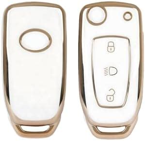 Keyzone Leather TPU Key Cover Compatible for Tata Nexon Harrier Altroz ...