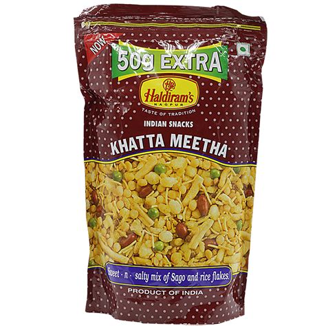 Buy Haldirams Namkeen - Khatta Meetha, 350 g Pouch Online at ...