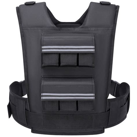 APEXUP Adjustable Weighted Vest with Reflective Stripe, Iron Weights ...