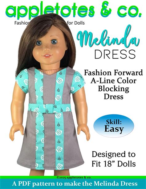 Image result for Free Tutorial Pattern 18 Inch Doll Dress