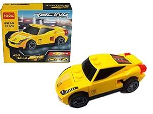 HALO NATION® Car Building Blocks Car Racing Mini Pullback Lamborghini ...