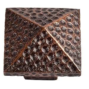 The Copper Factory CF110AN Solid Cast Copper Large Pyramid Knob ...