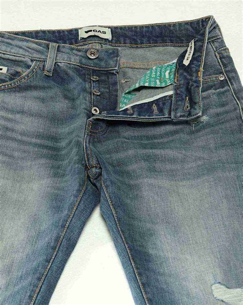 Albert Slim Fit Mid Rise Mid Distress Light Wash Blue Jeans