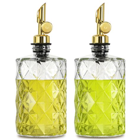 Mercer41 Olive Oil Bottle Dispenser Diamond luxurious Set of 2,350ml ...