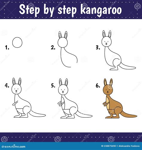 Kangaroo Drawing Easy