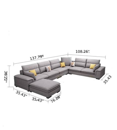 Graceful Modern U-Shaped Sofa – Indian Nest