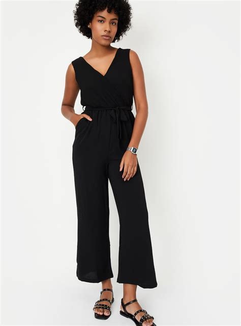 Buy Women Textured Belted Jumpsuit Online at just Rs. 1399.0 ...