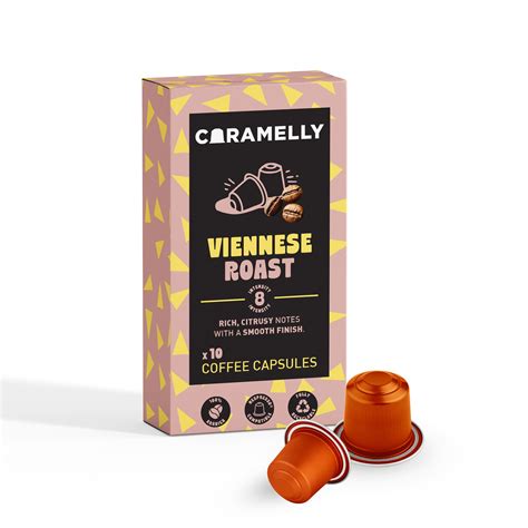 Caramelly Viennese Roast Nespresso® Compatible Coffee Capsules - 10 Po