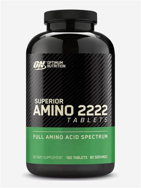 Аминокислоты Optimum Nutrition Super Amino 2222 Tabs, 160 таблеток арт ...