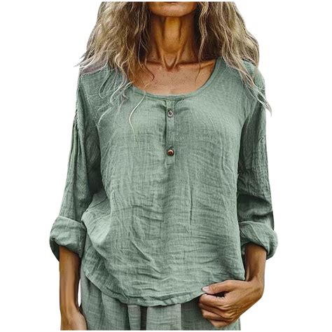 Cilsoka Oversized Long Sleeve Shirts for Women Cute Tops for Women ...