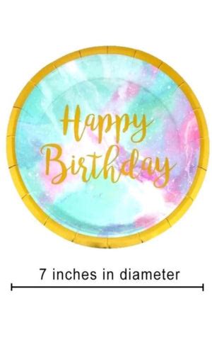 'Happy Birthday' Party Plates [Pack of 10 pcs] – Pretty Little Things
