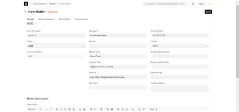 Case & Matter Management