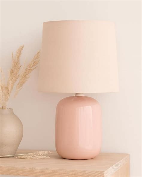 Buy Homesake® Modern Small Ceramic Table Lamp, Classic Bedside Desk ...