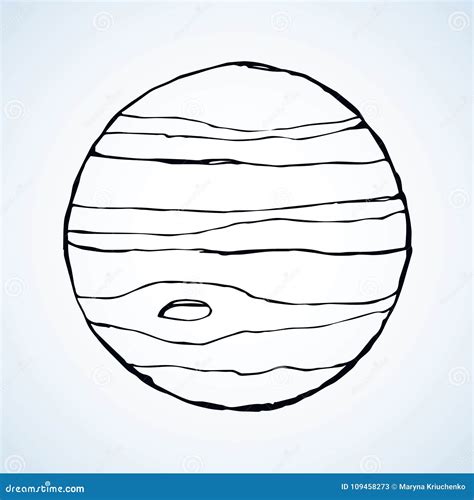 Planet Jupiter Drawing