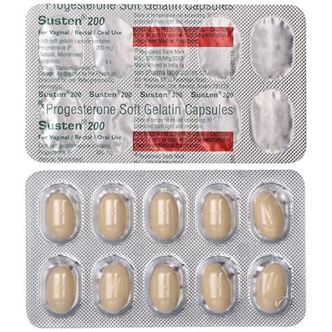 Susten 200 - Strip of 10 Capsules : Amazon.in: Fashion