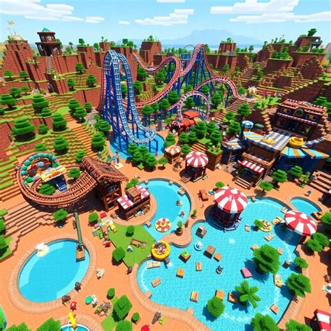Minecraft amusement parks: spectacular rollercoasters and breathtaking ...