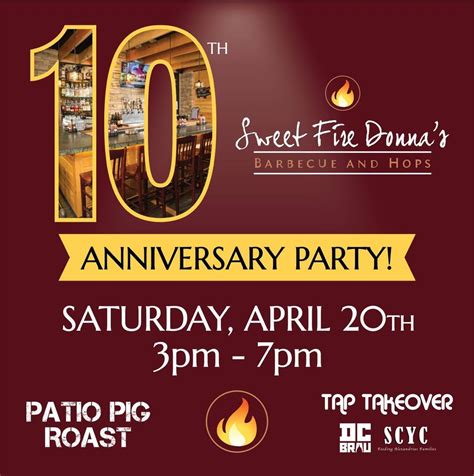 Sweet Fire Donnas 10th Anniversary Pig Roast and Tap Takeover with DC ...