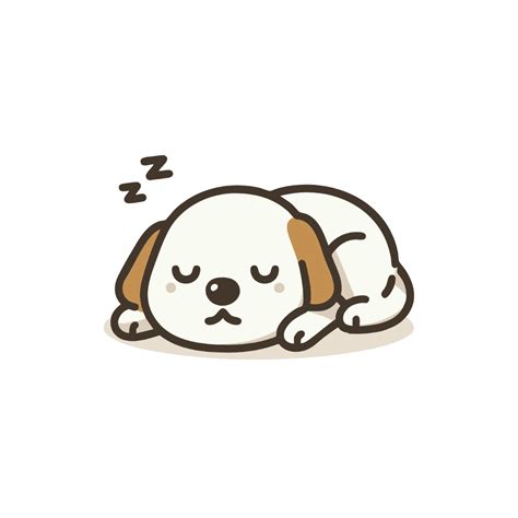 Free Sleeping Dog Clipart Template to Edit Online