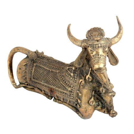 Bronze Nandi Figurine | Nandi Statue for Decoration | Bronze Statue ...
