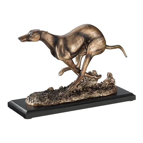 Design Toscano NY1280200 Greyhound Whippet Art Deco Dog Statue, Bronze ...