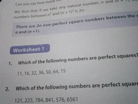 How can we fins a number is a perfect square? - Brainly.in
