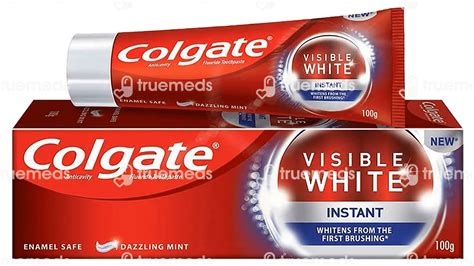 Colgate Visible White Toothpaste 100 Gm - Uses, Side Effects, Dosage ...