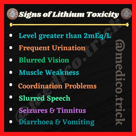 Lithium toxicity in 2022 | Nursing notes, Lithium toxicity, Nurse