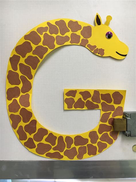 G Is For Giraffe Craft Template