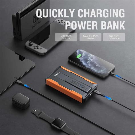 UTRAI T1 Car Jump Starter Power bank 2000A Peak Current 13200Mah