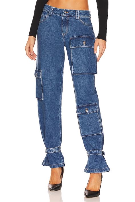Bardot Denim Cargo Jeans in Vintage | REVOLVE