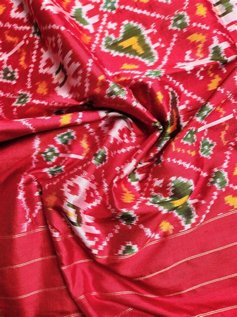 Patola Silk DupattaRed dupatta Handloom Indian gifts Wedding Shopping ...