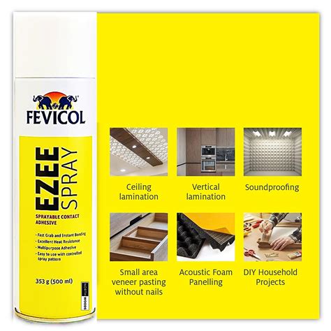 Pidilite Fevicol DIY Spray Glue for Soundproofing & Acoustic Panels ...