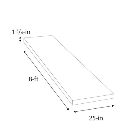 Sparrow Peak Bamboo Vertical Grain 96-in x 25-in x 1.75-in Unfinished ...