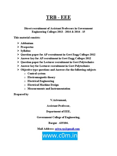 Image result for TRB Polytechnic Exam Part a Question Pattern in Maths