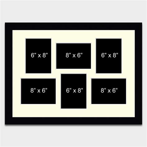 Large Multi Photo Picture Frame 6 Apertures 8x6 Photos in a - Etsy UK