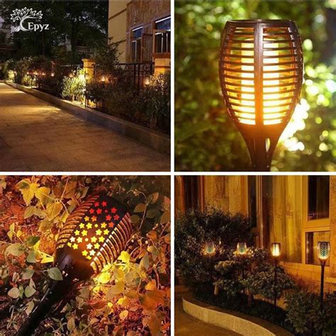 Solar Outdoor Garden Lights Flickering Star Mashaal