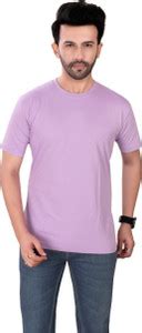 Tru Festivo Solid Men Round Neck Purple T-Shirt - Buy Tru Festivo Solid ...