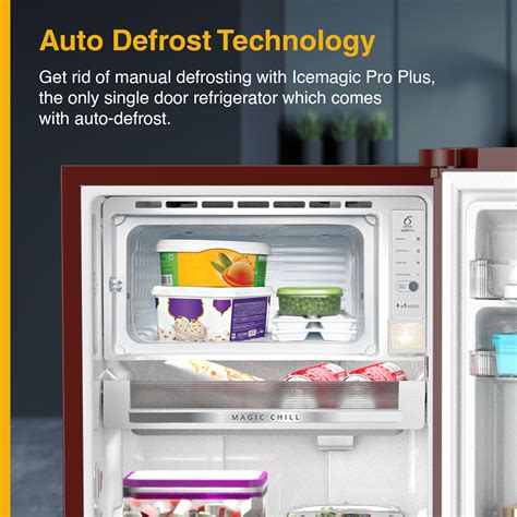 Buy Icemagic Pro Plus 236L 4 Star Single Door Refrigerator with base ...