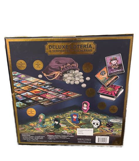 Deluxe Lotería De Lujo Serpientes y Escaleras Traditional Game