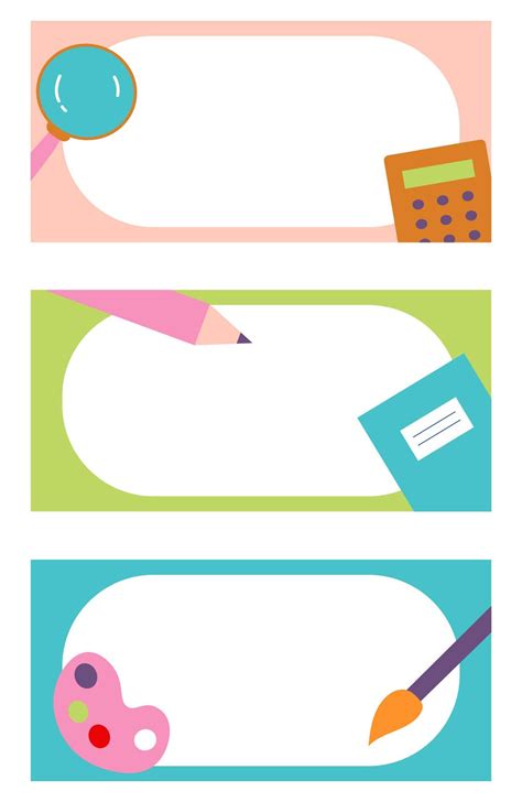 Name Tag Borders - 15 Free PDF Printables | Printablee | Printable name ...