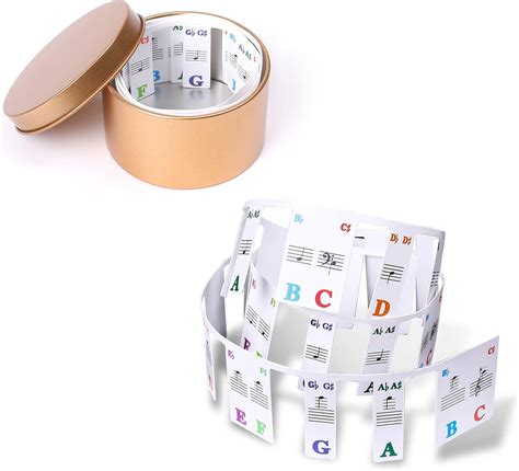 Buy Keyboard Stickers for Piano 88 Keys, Removable Piano Key Label ...